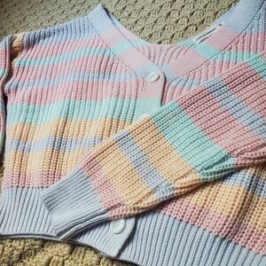 Moon & Madison Pastel Knit Cardigan